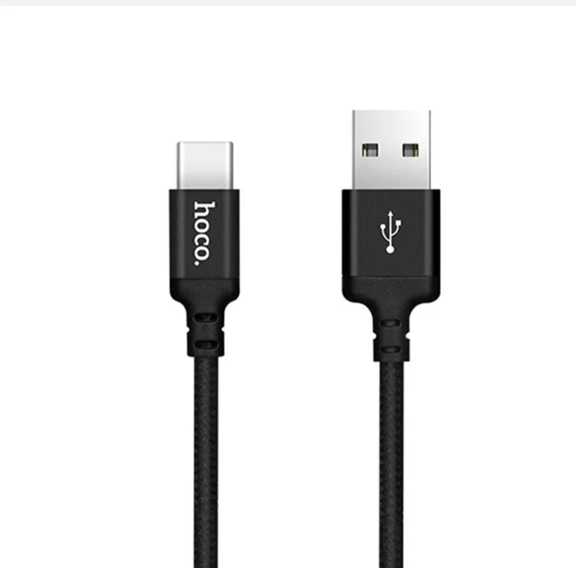 Hoco Nylon Braided Data & Charger USB-A To USB Type-C Cable - 3m