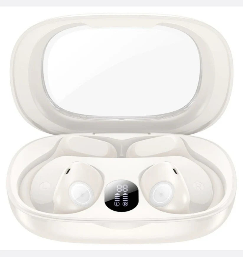 HOCO - EA1 - Touch Control Bluetooth Earbuds With LED Digital Display-White