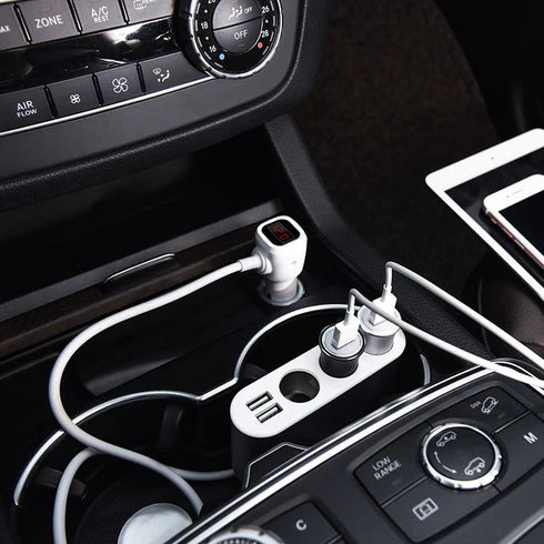 Hoco Z13 Dual USB 3 Cigarette Lighter Car Charger