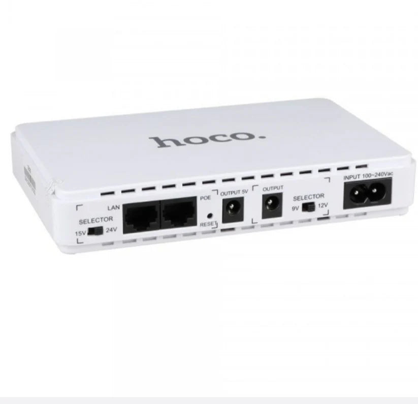 Dual 12V + USB 8800 mAh Emergency UPS Powerbank Mini DC UPS Hoco DB25