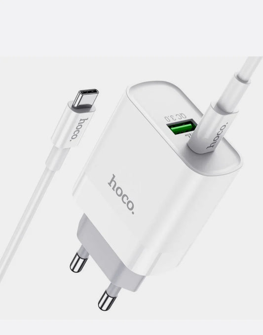 Hoco C80A Type-C to Lightning PD + QC3.0 Charger