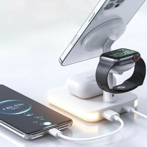 4-in-1 25W Apple Fast MagSafe Wireless Charging Dock Station (991)
