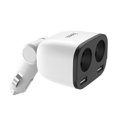 Hoco Z28 Dual USB/Cigarette Lighter Car Charger With LED Display