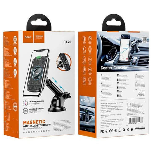 Hoco CA75 Magnetic Wireless Fast Charging Car Phone Holder