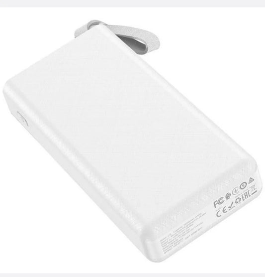 HOCO-J73 30000Mah LED Table Lamp Power Bank - White